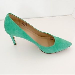 J.Crew Elsie suede pumps in light green Size 8.5